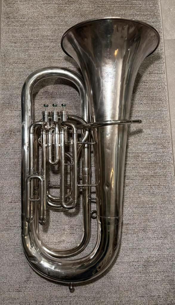 B&H compact Bb bas Regent met tas (Besson Westminster), Muziek en Instrumenten, Blaasinstrumenten | Tuba's, Gebruikt, Bes-tuba