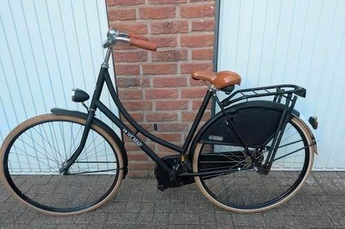 Opoe Fiets Dames Fiets | Zwart | Met Nieuw Slot, Fietsen en Brommers, Fietsen | Dames | Omafietsen, Gebruikt, Ophalen of Verzenden