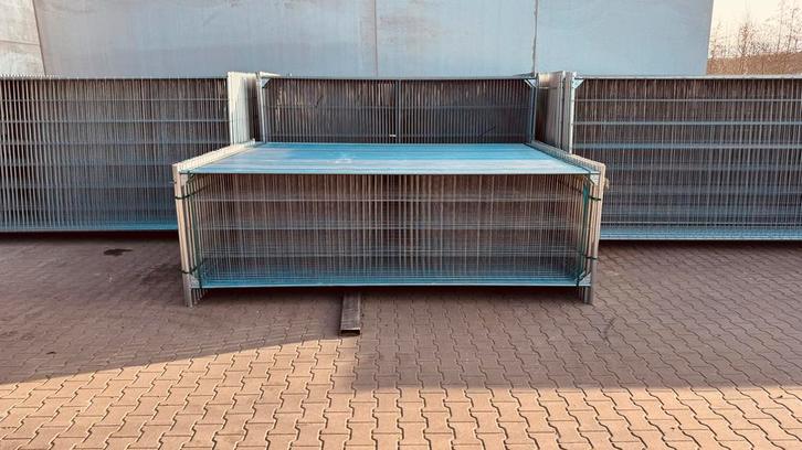 ✅ Nieuwe lage Heras bouwhekken ✅, Tuin en Terras, Tuinhekken en Hekwerk, Nieuw, Dubbelstaafmat hekwerk, IJzer, Ophalen of Verzenden