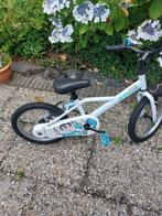 jongensfiets BTWIN,  16'inch, wit met blauw, handremmen, Fietsen en Brommers, Fietsen | Kinderfietsjes, Ophalen, Gebruikt, 16 tot 20 inch