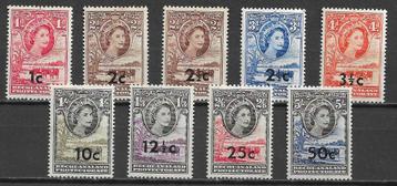 Bechuanaland Botswana 1961 Def serie opdruk dec waarde pf+pl beschikbaar voor biedingen