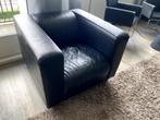 Echt Leren Lounge Stoel - Gratis, Ophalen, Gebruikt, Zwart, Leer