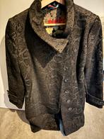 Desigual lange jas, Ophalen of Verzenden, Zo goed als nieuw, Maat 38/40 (M), Zwart