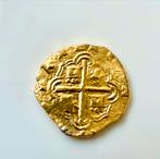 Replica-Gouden Spaanse Escudo 1651- 17e Eeuw, Ophalen of Verzenden, Goud