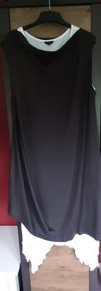 dames jurk - maat XL - 2-delig - wit, donkergrijs, Kleding | Dames, Jurken, FLORYDAY, Overige kleuren, Maat 46/48 (XL) of groter