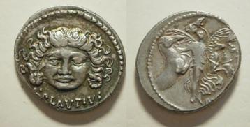 Romeinse Republiek - 47 BC Plautius Plancus denarius beschikbaar voor biedingen