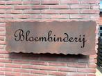 Bloembinderij metalen bord, Ophalen of Verzenden, Zo goed als nieuw, Overige typen