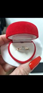 Damesring Witgoud 18K Diamant, Sieraden, Tassen en Uiterlijk, Ringen, Ophalen, Wit, Nieuw, 17 tot 18