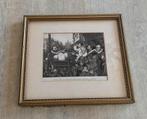 Antieke prent in lijst, Antiek en Kunst, Ophalen of Verzenden