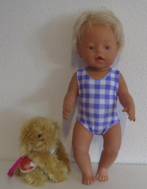 poppenkleertjes babypop born 43cm (badpak ), Kinderen en Baby's, Speelgoed | Poppen, Nieuw, Babypop, Ophalen of Verzenden