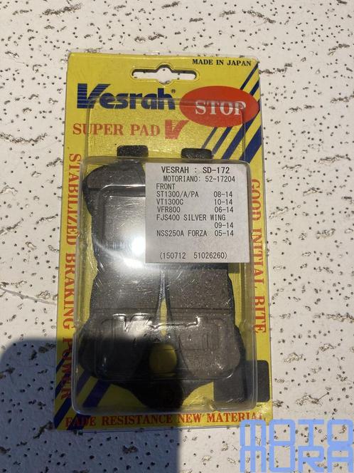 Vesrah SD-172 remblokken set Honda CBF 600 500 hornet NC 700, Motoren, Onderdelen | Honda, Nieuw, Ophalen of Verzenden