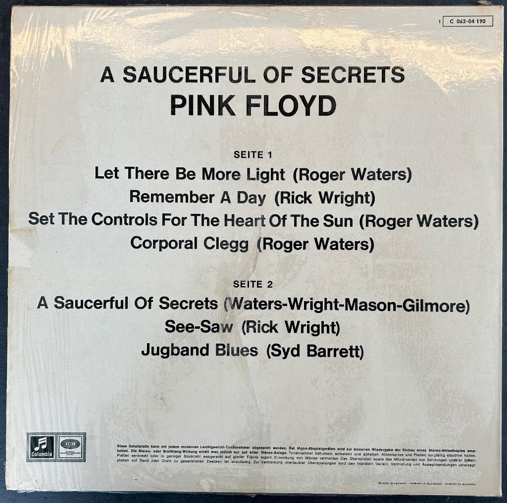 PINK FLOYD - A saucerful of secrets ( LP; NMINT ), Ophalen of Verzenden, Zo goed als nieuw, 12 inch, Progressive