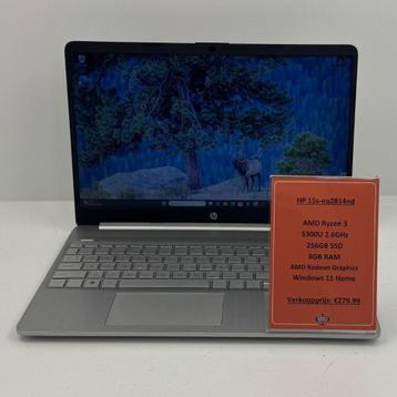HP 15s-eq2814nd Laptop | AMD Ryzen 3 256GB SSD 8GB RAM beschikbaar voor biedingen