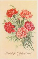 M012 kleine ansichtkaart hartelijk gefeliciteerd jaren 60, Verzamelen, Ansichtkaarten | Themakaarten, Ophalen of Verzenden, 1960 tot 1980