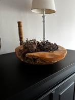 Teak houten schalen, Huis en Inrichting, Woonaccessoires | Etagères, Ophalen, Zo goed als nieuw