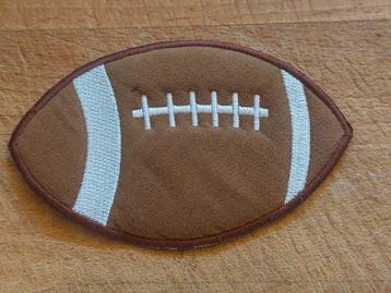 ruby bal opstrijk applicatie patch american footbal 12cm beschikbaar voor biedingen