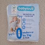 Babylove newborn luiers maat 0, Kinderen en Baby's, Badjes en Verzorging, Ophalen of Verzenden, Nieuw, Overige typen, Overige merken