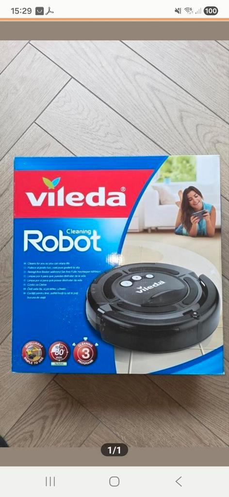 Vileda Cleaning Robot Nieuw, Witgoed en Apparatuur, Stofzuigers, Nieuw, Robotstofzuiger, Ophalen of Verzenden