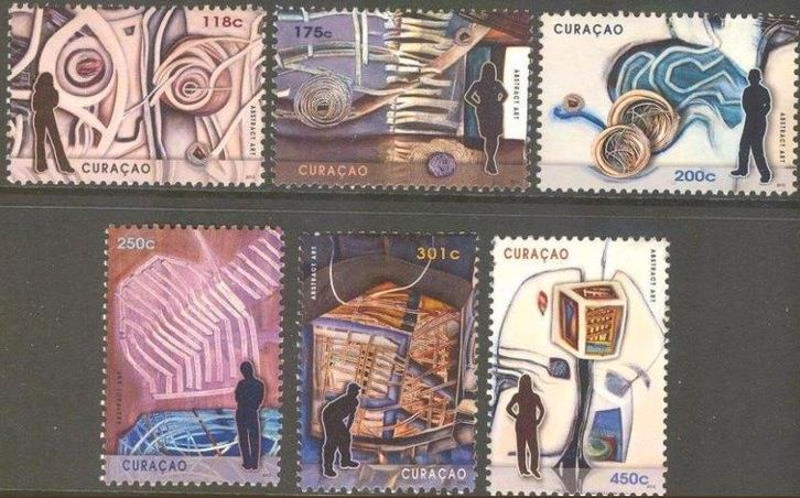 Curacao 123/8 postfris Abstracte Kunst 2013, Postzegels en Munten, Postzegels | Nederlandse Antillen en Aruba, Postfris, Ophalen of Verzenden