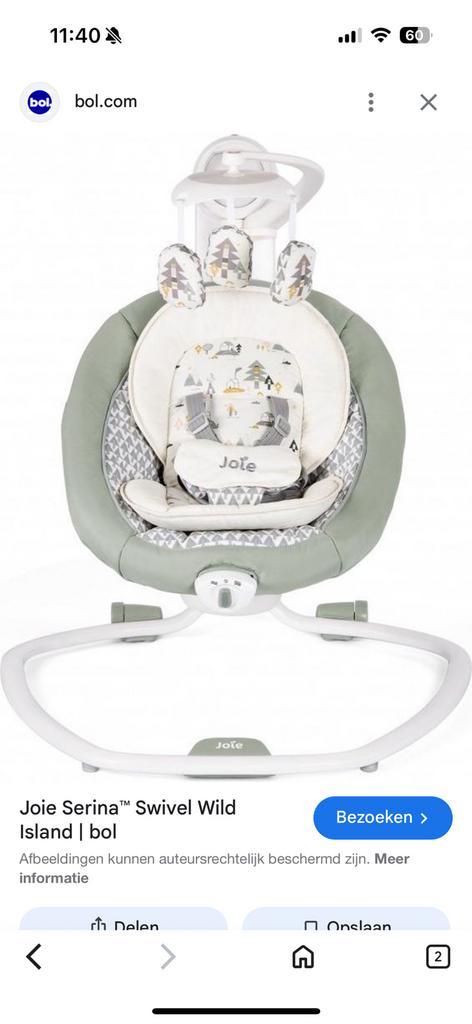 Joie serina babyschommel, Kinderen en Baby's, Wipstoeltjes, Zo goed als nieuw, Overige merken, Ophalen