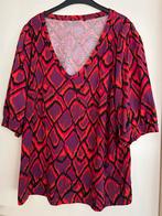 Leuke vrolijke Blouse met korte mouw maat XL, Ophalen of Verzenden, Zo goed als nieuw, Maat 46/48 (XL) of groter, Rood