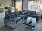 Hoekbank velours grijs 300x240, Ophalen, Zo goed als nieuw