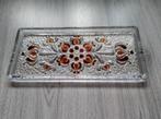 vintage glazen cake schaal, Ophalen of Verzenden