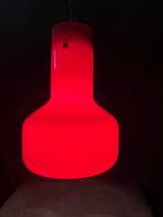 Vintage rode glazen hanglamp (Vistosi), Ophalen of Verzenden