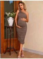 Nieuw zonder prijskaartje: Zwangerschaps feestjurk, Kleding | Dames, Jurken, Bruin, Maat 46/48 (XL) of groter, Ophalen of Verzenden