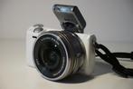 SONY NEX-5T + 16-50MM - WIT - 16MP - E-mount - VLOG CAMERA, Gebruikt, Spiegelreflex, Ophalen of Verzenden, Sony