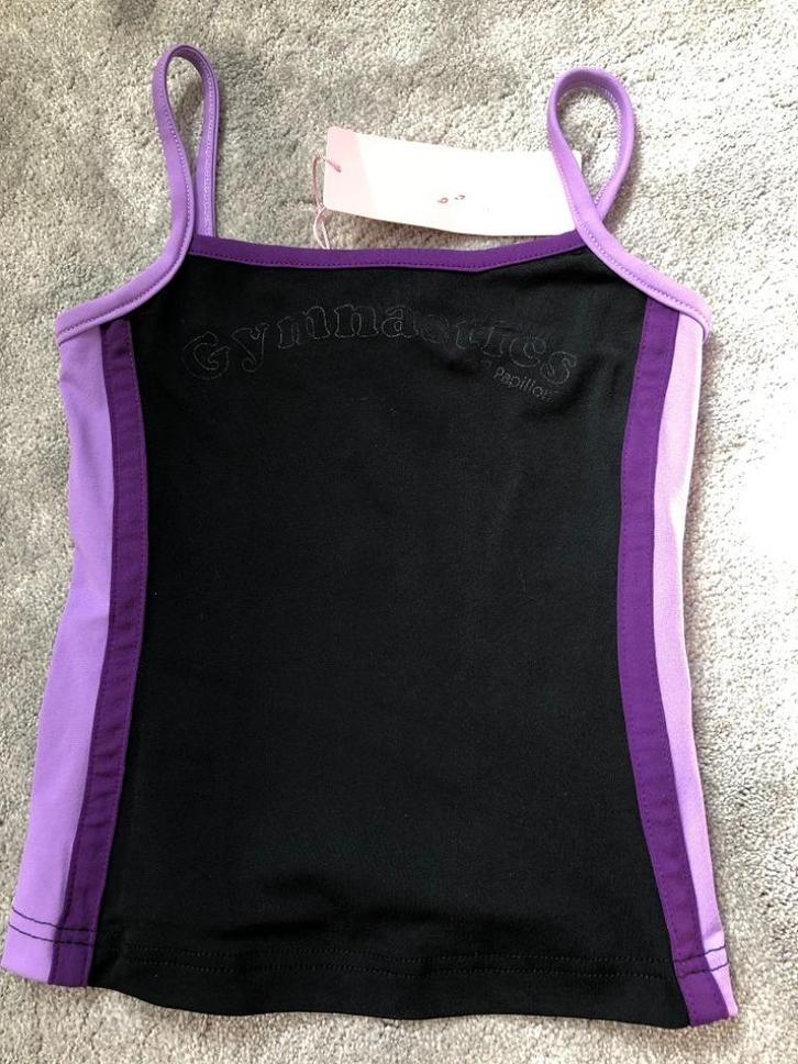 Leuk Nieuw zwart met paars sport topje v. Papillon mt 152, Kinderen en Baby's, Kinderkleding | Maat 152, Nieuw, Meisje, Sport- of Zwemkleding