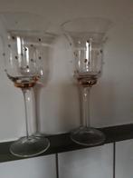 2x waxinelichten, Verzamelen, Glas en Borrelglaasjes, Ophalen, Bierglas