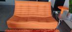 Tweezits bank kleur oranje, Huis en Inrichting, Ophalen, 150 tot 200 cm, Tweepersoons, 75 tot 100 cm
