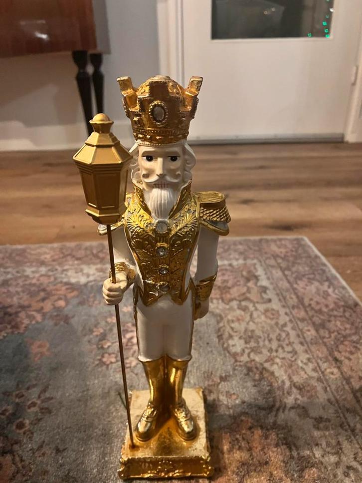 Kerst Notenkraker Beeld - Koning met Lantaarn, Diversen, Kerst, Zo goed als nieuw, Ophalen