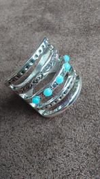 Zilveren boho Ibiza ring maat 7 & 8, Sieraden, Tassen en Uiterlijk, Ringen, Nieuw, Ophalen of Verzenden, 17 tot 18, Dame