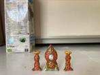 Desvres France Miniatuur klok met kandelaars, Ophalen of Verzenden