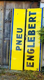 Emaille bord Englebert, Verzamelen, Merken en Reclamevoorwerpen, Ophalen of Verzenden, Gebruikt, Reclamebord