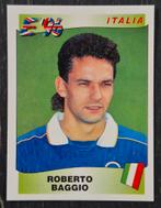 Panini Roberto Baggio - Italië, EK 1996. Rode achterkant., Ophalen of Verzenden, Zo goed als nieuw, Sticker