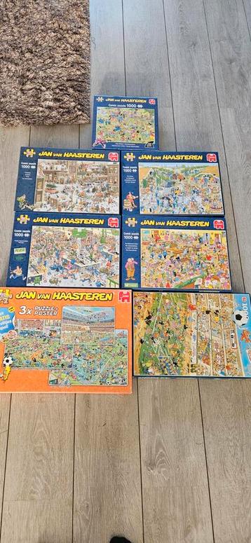 Jan van Haasteren Puzzels - 7 stuks! beschikbaar voor biedingen