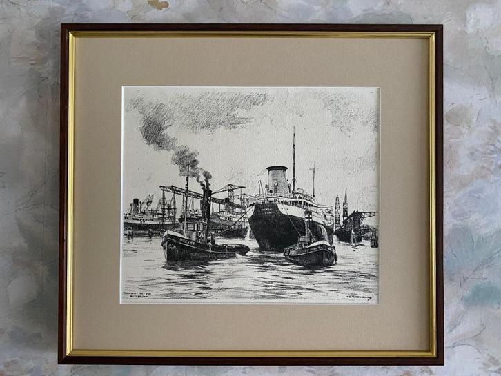 H.E.   Roodenburg    .   1895  -  1987, Antiek en Kunst, Kunst | Litho's en Zeefdrukken, Ophalen of Verzenden