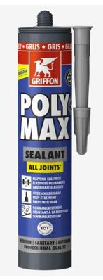 Griffon Polymax Sealant kit grijs -280ml, Ophalen of Verzenden, Nieuw, Materiaal