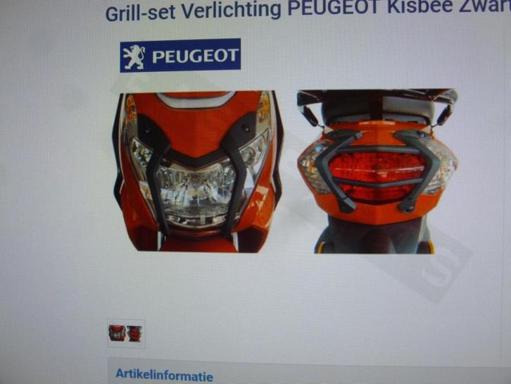 peugeot kisbee scooter grill set streetzone streetline nieuw, Fietsen en Brommers, Brommers | Tuning en Styling, Nieuw, Ophalen
