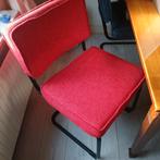 eetkamer stoelen, Gebruikt, Vintage, Ophalen of Verzenden, Rood