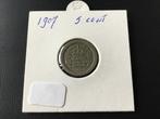 Munt 1907 5 cent Wilhelmina, Postzegels en Munten, Munten | Nederland, Ophalen of Verzenden, Koningin Wilhelmina, 5 cent