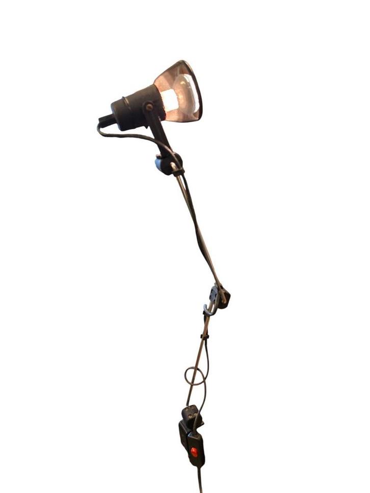 Desklamp architectenlamp vintage bureaulamp Roger Talon, Huis en Inrichting, Lampen | Tafellampen, Gebruikt, Minder dan 50 cm
