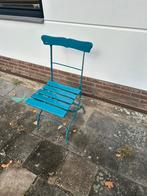Blauwe tuinstoel - Opklapbaar, Ophalen, Gebruikt, Blauw, Eén
