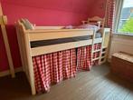 Massief houten bed / rustieke hoogslaper voor kind, Gebruikt, Hoogslaper, Ophalen