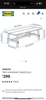 Ikea tafel skogsta, Ophalen, Gebruikt, 50 tot 100 cm, 150 tot 200 cm