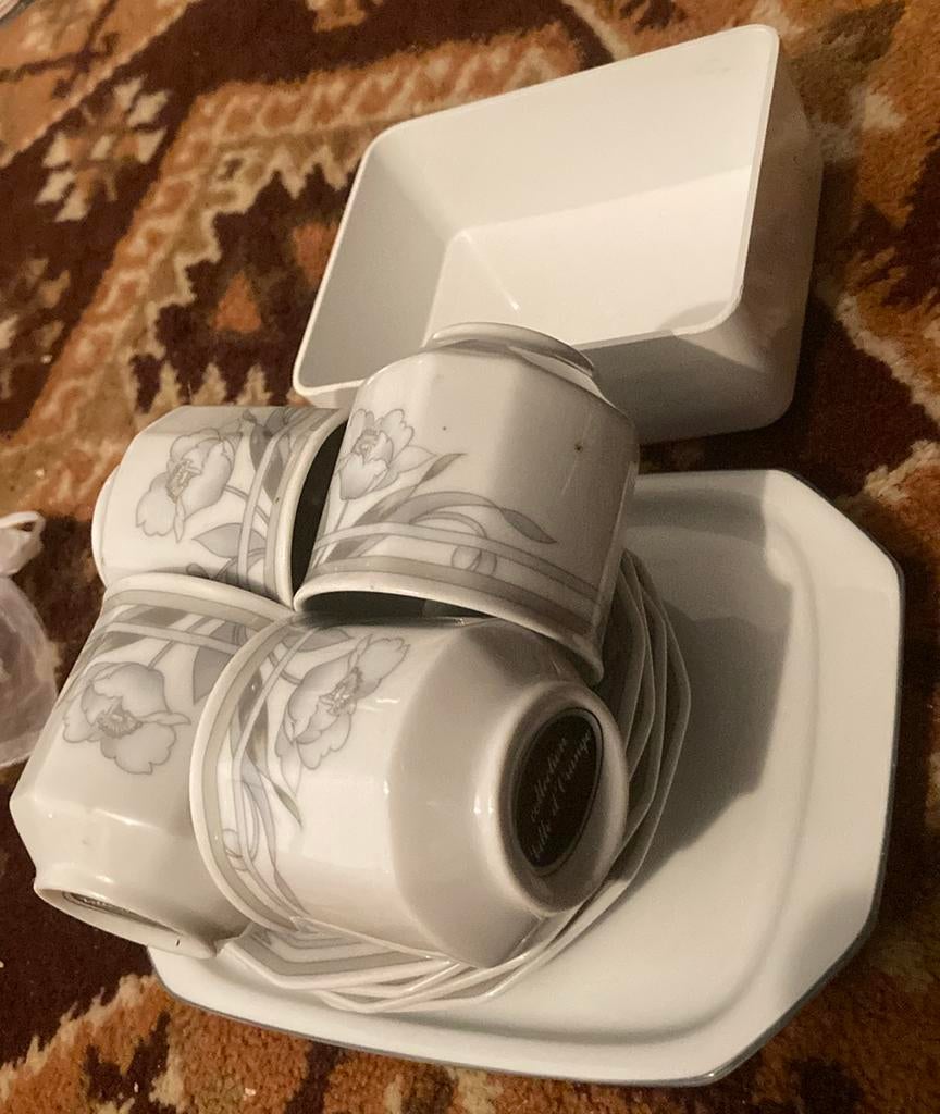 Vintage botervloot boter vloot collection ville d’orange, Huis en Inrichting, Keuken | Servies, Gebruikt, Schaal of Schalen, Effen