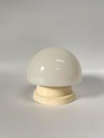 Vintage witte glazen bol lamp, Ophalen of Verzenden, Zo goed als nieuw, Glas